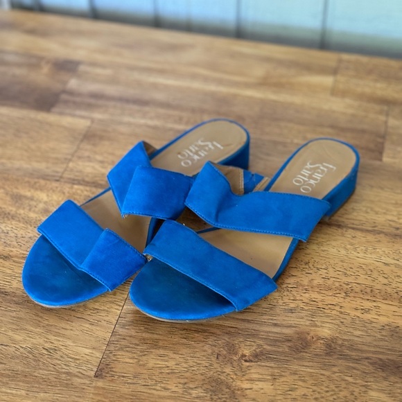 Franco Sarto Electric Blue Sandals - Picture 4 of 8